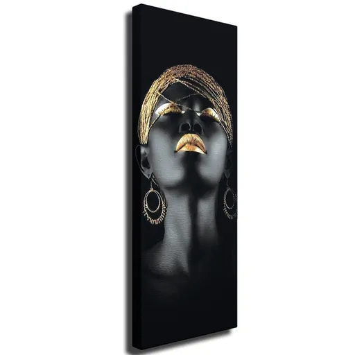Tablou decorativ Wallxpert 265VGA1477, 30x80 cm, Negru