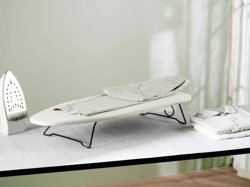 Masa de calcat Leona, Wenko, 77x31x12 cm, bumbac/poliester, bej