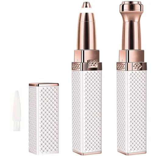 Epilator pentru sprâncene și păr facial, alb, alb