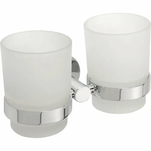 SAPHO XR902 X-Round suport dublu pentru pahare,argintiu