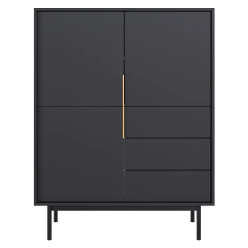 Comoda VIVALA 3D3S, negru