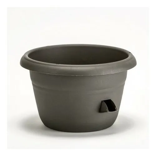 Plastia Jardinieră auto-udare Siesta gri, diam. 25 cm, gri, diam. 25 cm