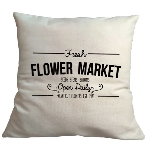Bohemia Gifts Husă pentru pernă Flower market, 40x 40 cm