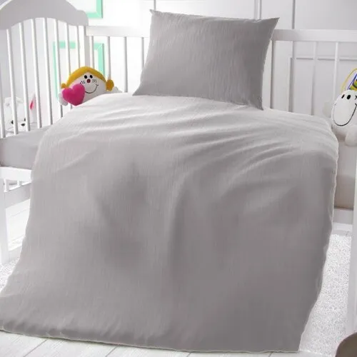 Lenjerie de pat pentru pătuțKvalitex Babygri deschis, 90 x 135 cm, 45 x 60 cm, gri deschis