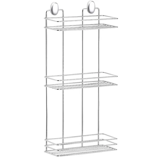 Raft baie Metalife DKB-720, 3 nivele, 11x24x50 cm., Crom