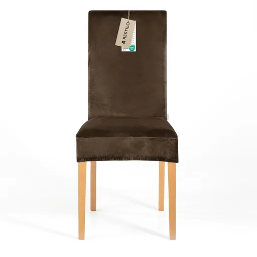 Restilo Husă pentru scaun Sento maro închis, 48 x 48 x 58 + 10 cm, maro închis
