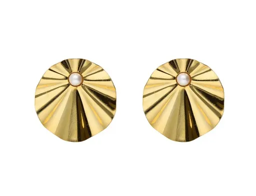 Victoria Cruz Cercei placați cu aur, cu perlă sintetică Alpina A5452-00DT