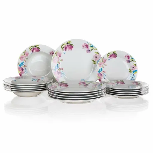 Set de masă Banquet 18-piese Pink Flowers