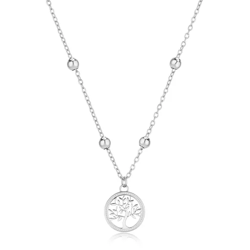 S'Agapõ Colier decent de oțel Arborele vieții Witch SWH10