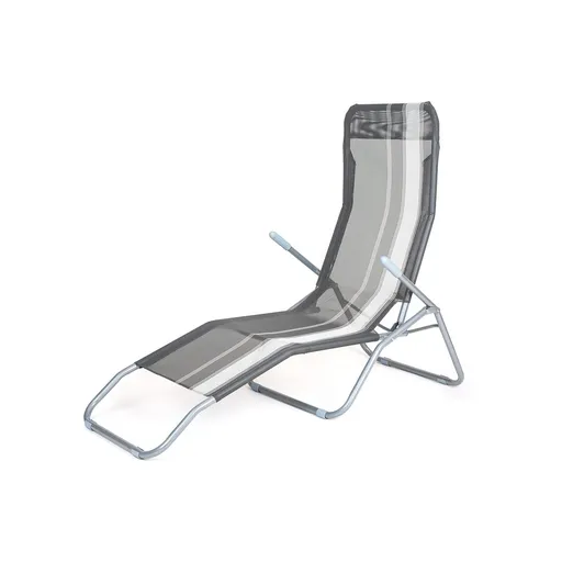 Happy Green Șezlong de plajă antracit, 142 x 60 x96 cm