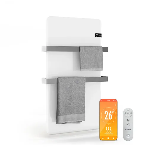 Blumfeldt Încălzitor infraroșu inteligent, încălzitor de prosoape, 500 W, IP24