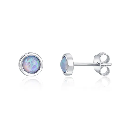 JwL Luxury Pearls Cercei din argint cu opal sintetic JL0616