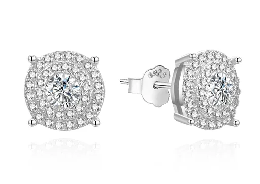 Agato Cercei din argint sclipitori cu zirconii AGUP3491