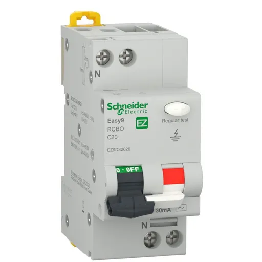 Intrerupator automat diferential RCBO 1P+N 20A/30mA Schneider EZ9D32620