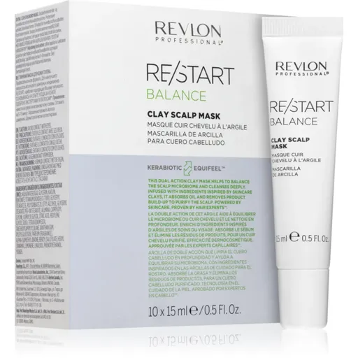 Revlon Professional Re/Start Balance mască cu argilă pentru scalp 10x15 ml