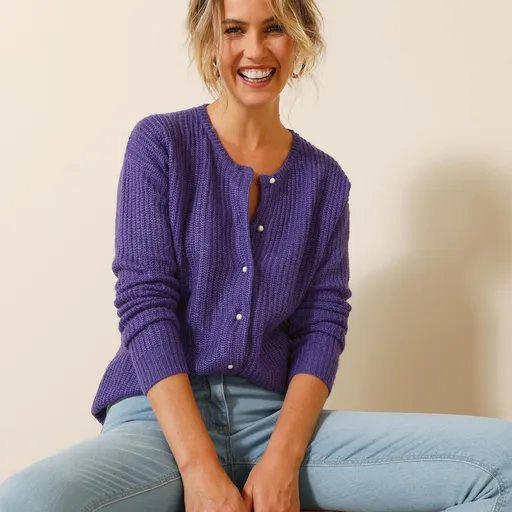 Pulover cu nasturi de perle