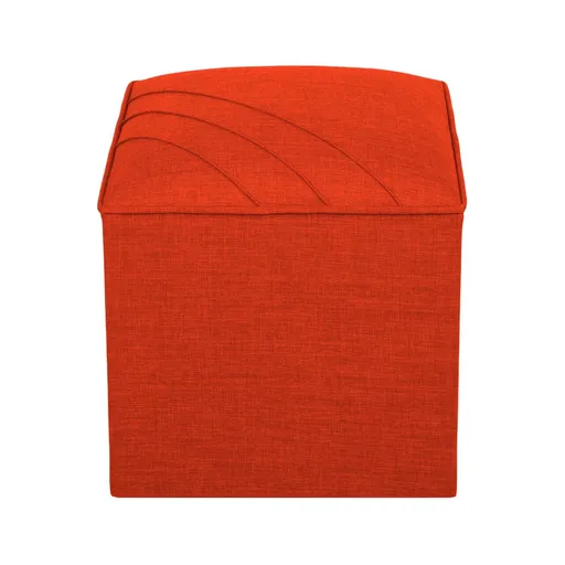 Taburet, Atelier del Sofa, 558ZEN1365, Lemn de brad, Caramiziu