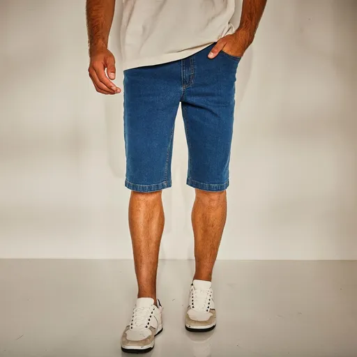 Bermude elastice din bumbac cu talie elastică