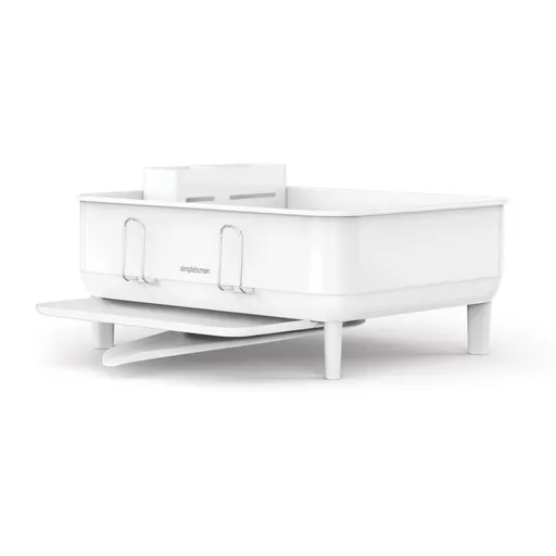 Scurgător de vase Simplehuman Compact , oțel,plastic, FPP, alb, alb