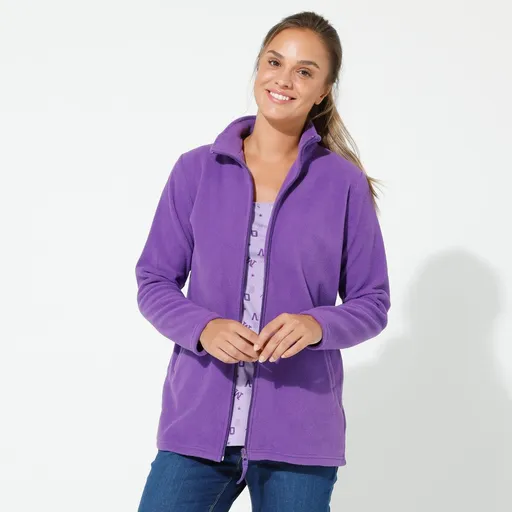 Hanorac fleece cu fermoar