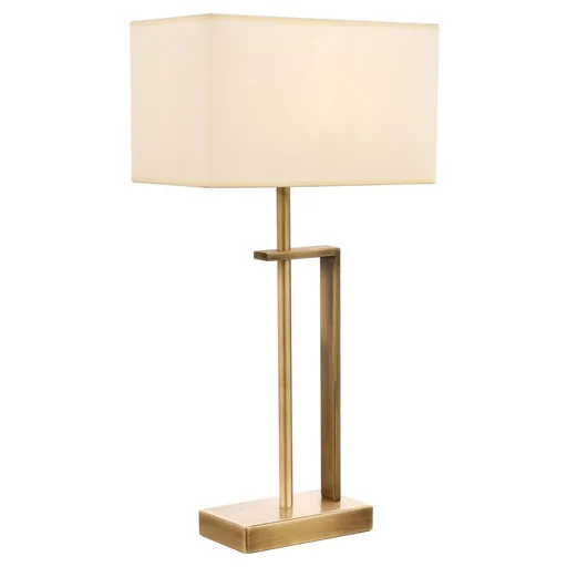 Lampa de masa, ML-9109-1E, Aurora, 30 x 18 x 60 cm, 1 x E27, 60W, crem/aramiu antic