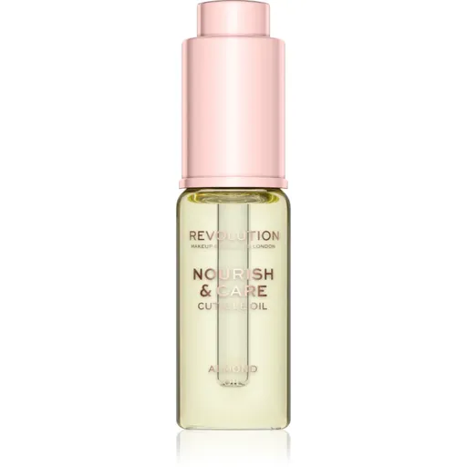 Makeup Revolution Nourish & Care tratament intensiv pentru unghii și cuticule uscate cu ulei de migdale 15 ml