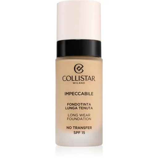 Collistar Impeccabile Long Wear Foundation machiaj persistent SPF 15 2R Rosy Beige 30 ml