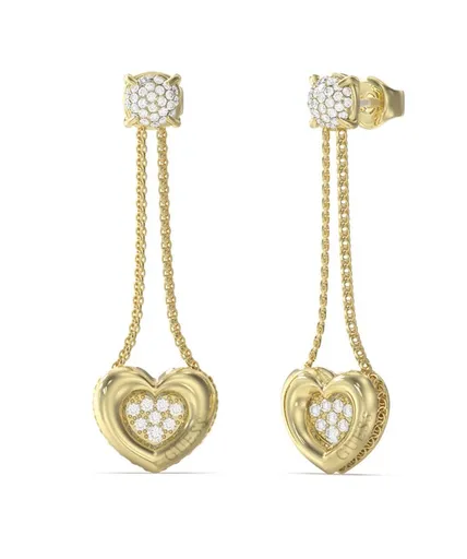 Guess Cercei unici suspendați cu cristale L.O.V.E. JUBE05462JWYGT/U