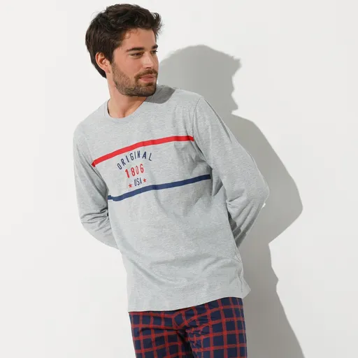 Cămașă de pijama cu mâneci lungi, policotonă