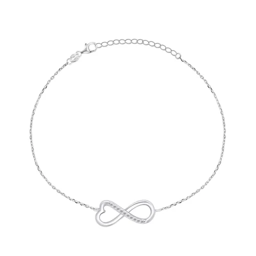 Brilio Silver Brățară la modă din argint cu pietre de zircon BRC47W