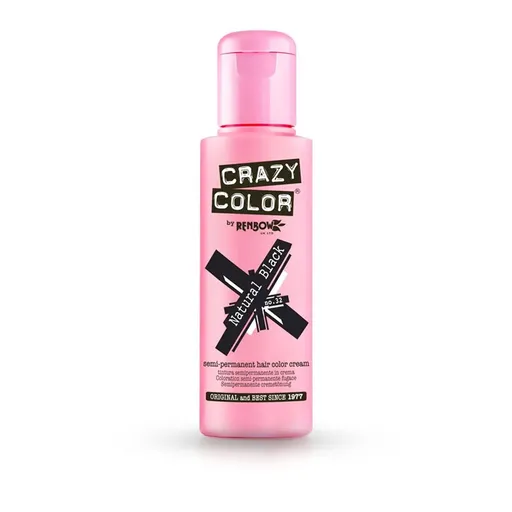 Vopsea Semi-permanenta CRAZY COLOR NATURAL BLACK - no.32 - 100 ml