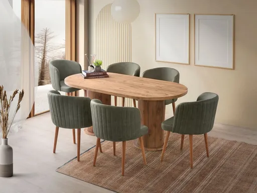 Masa, Hanah Home, Milas, 180x77x90 cm, Maro