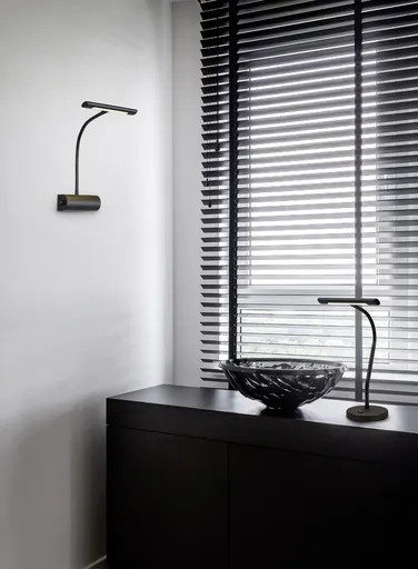 Aplica de perete Curtis, TRIO, 18x35 cm, 4W, 1x SMD LED, metal, negru mat