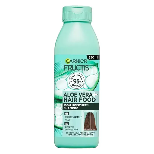 Garnier Șampon hidratant pentru părul normal si uscat Fructis Hair Food (Aloe Vera Moisture Shampoo) 350 ml