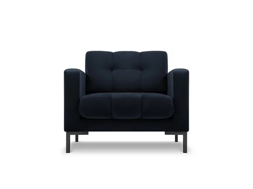 Fotoliu, Mamaia, Micadoni Home, BL, 87x92x75 cm, catifea, albastru inchis