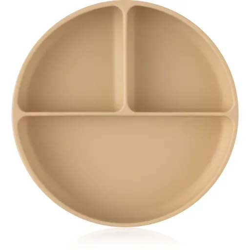 Petite&Mars Take&Match 6m+ farfurie compartimentată rotund Desert Sand 1 buc