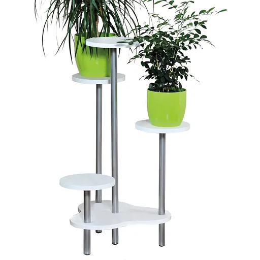 Suport pentru flori Kesper 17278, alb, 46 x 72,2 x 46 cm