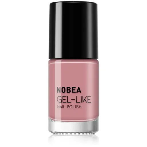 NOBEA Day-to-Day Gel-like Nail Polish lac de unghii cu efect de gel culoare Timid pink #N04 6 ml