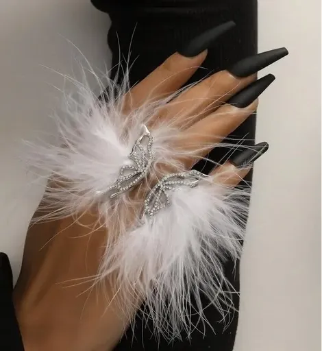 Inel pentru Poze White Butterfly