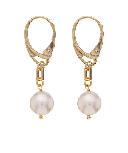 Alisia Cercei placați cu aur cu perlă naturală AL2484.01.000