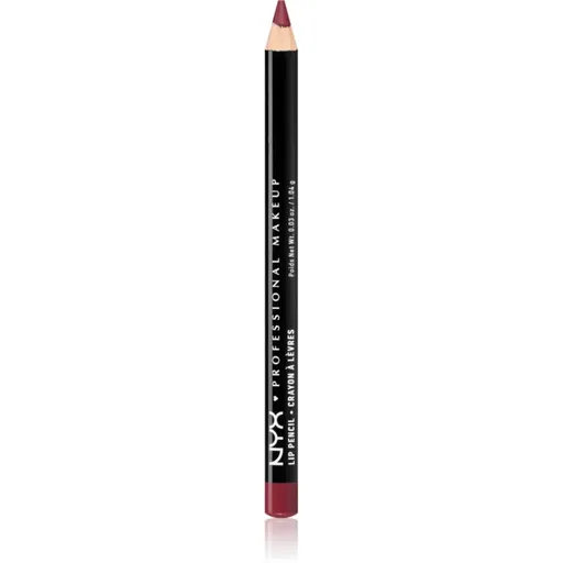 NYX Professional Makeup Slim Lip Pencil creion de buze cu trasare precisă culoare Plush Red 1 g