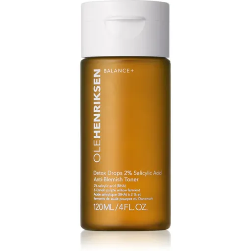 OLEHENRIKSEN Balance+ Detox Drops 2% Salicylic Acid Toner tonic pentru fata cu acid salicilic 120 ml