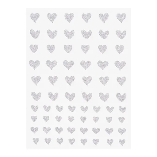 Abtibild unghii 3D Silver Heart Oranjollie