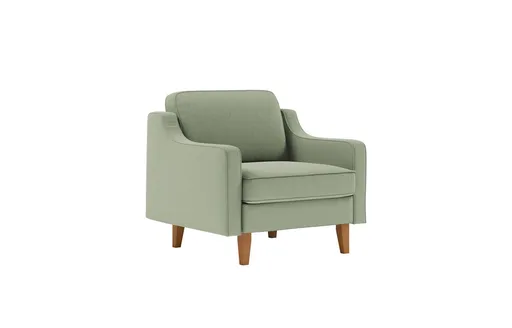 Fotoliu, Atelier del Sofa, 918CMF1107, Otel, Verde marin / Nuc