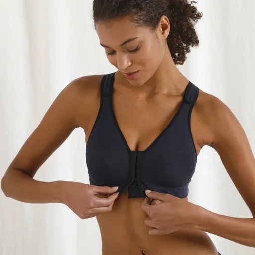 Sutien de susținere din bumbac organic pentru femei după intervenția chirurgicală la sân Coeur de Lys , cu închidere frontală