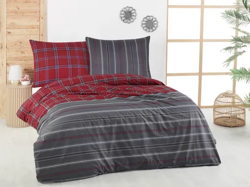 Lenjerie de pat din bumbac Campus gri