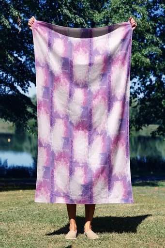 Prosop de plaja, L'essentiel Maison, Yoga Sunrise 70, 70x130 cm, Multicolor