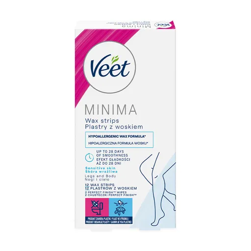 Veet Benzi de ceară hipoalergenice pentru picioare Minima 12 buc