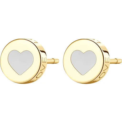 S'Agapõ Cercei simpatici din otel cu inimă Click SCK53