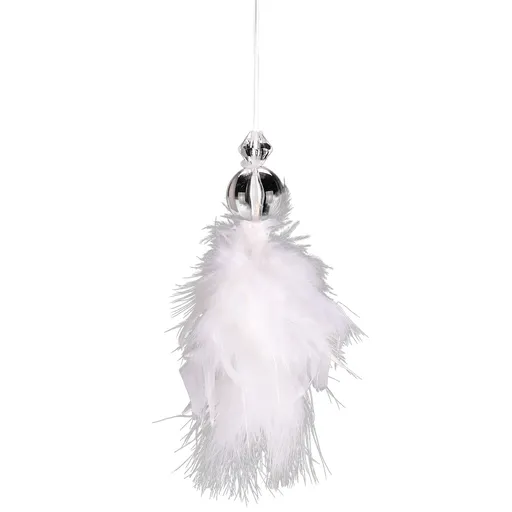 Înger de agățat, din pene set 6 buc., 17 cm